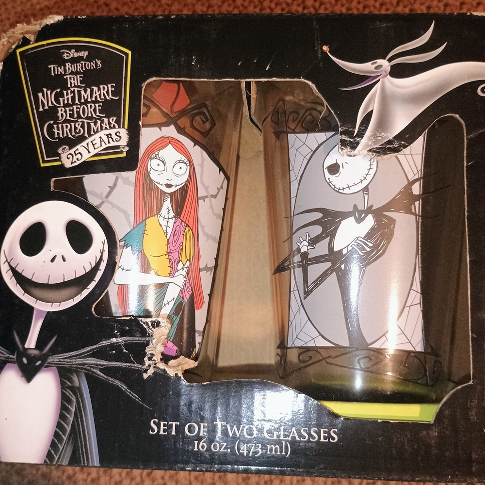 Disney The Nightmare Before Christmas Character Glass Set